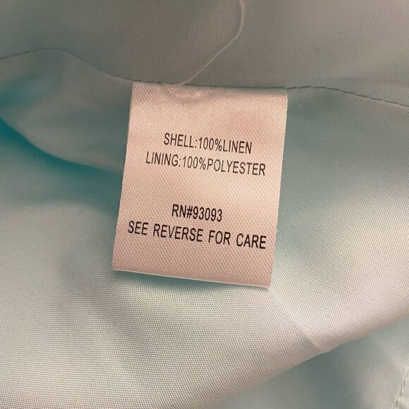 Tyler Boe Linen Shift Dress Light Blue Small - Picture 4 of 4